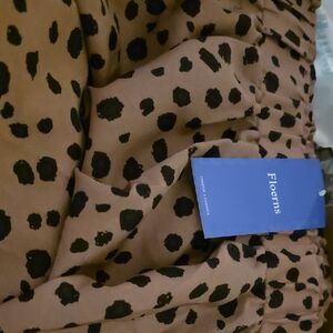 Stylish A-Line Leopard Print Skirt - Brown